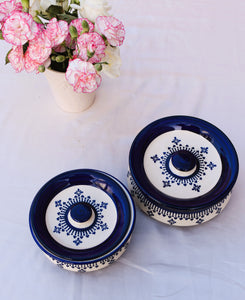 Badal - Blue Pottery Serving Handi