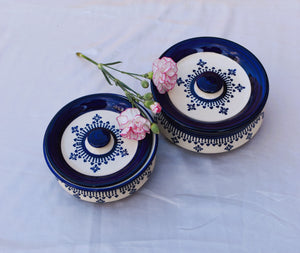 Badal - Blue Pottery Serving Handi