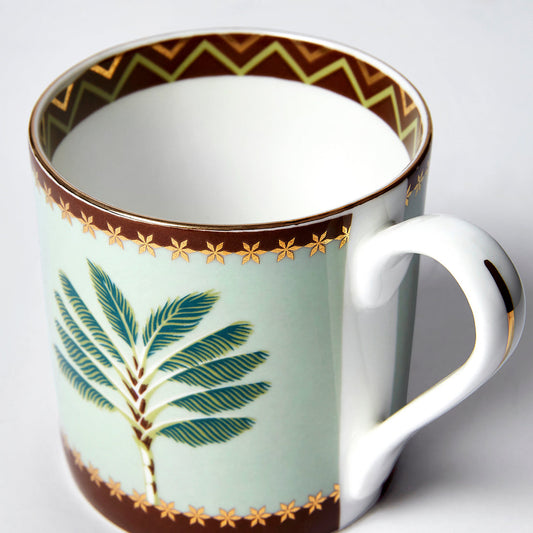 Grandeur Green Melon Coffee Mug Set of 6, 220 ml