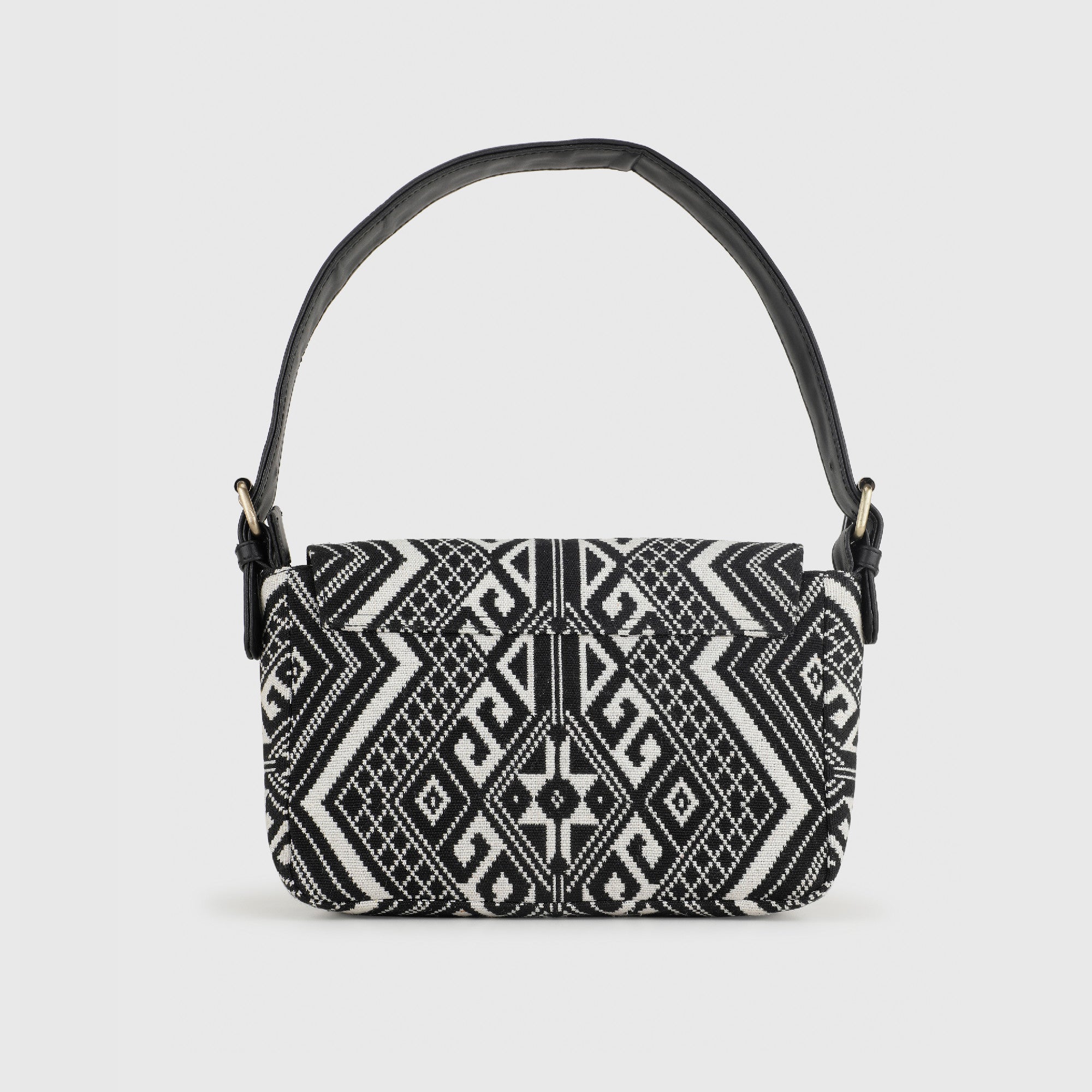 CHAVVI AZTEC BLACK BAGUETTE BAG