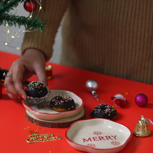 Christmas Handmade Dessert Plate