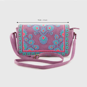 YASMINE PURPLE SLING BAG