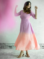 Load image into Gallery viewer, Sunset Twilight Fit &amp; Flare Dress
