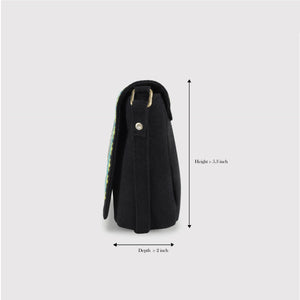 CARINA BLACK SLING BAG