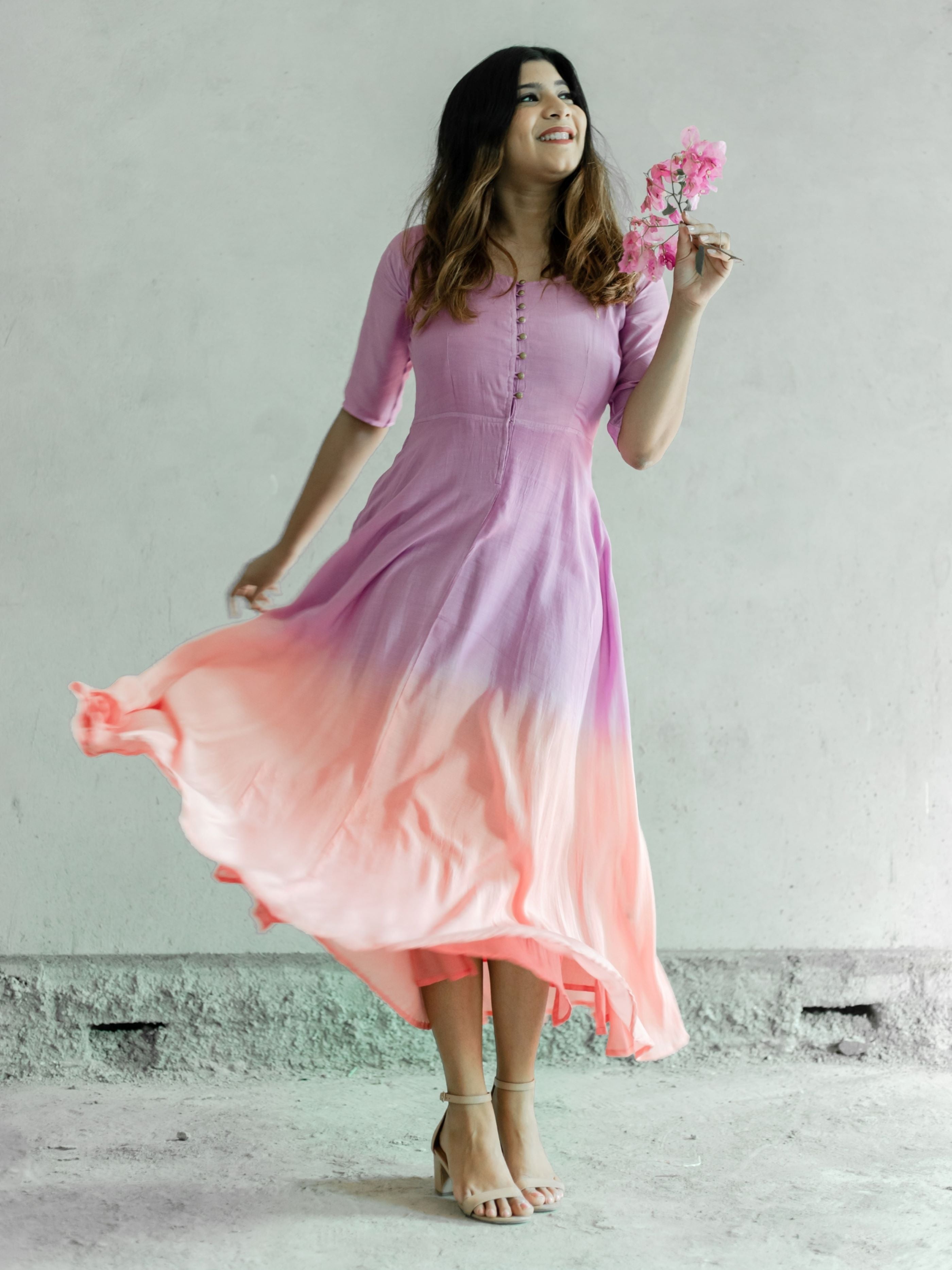 Sunset Twilight Fit & Flare Dress