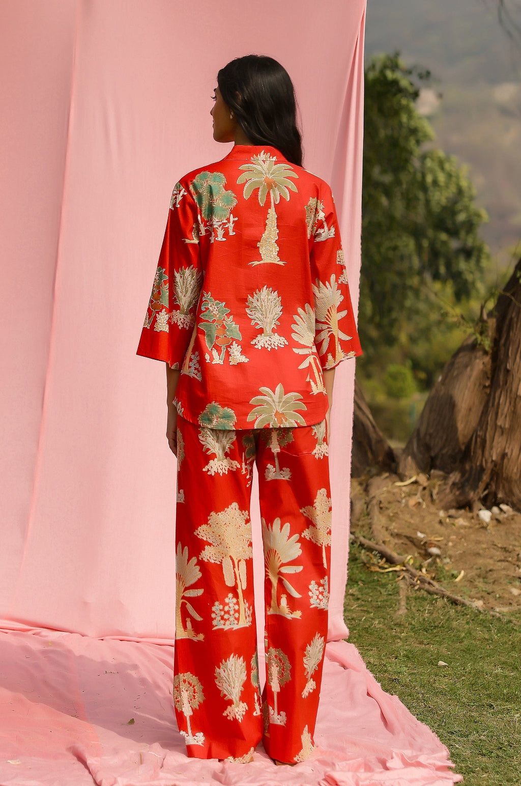 Goa Palm Print Co-Ord Set