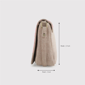 CARINA BEIGE SLING BAG