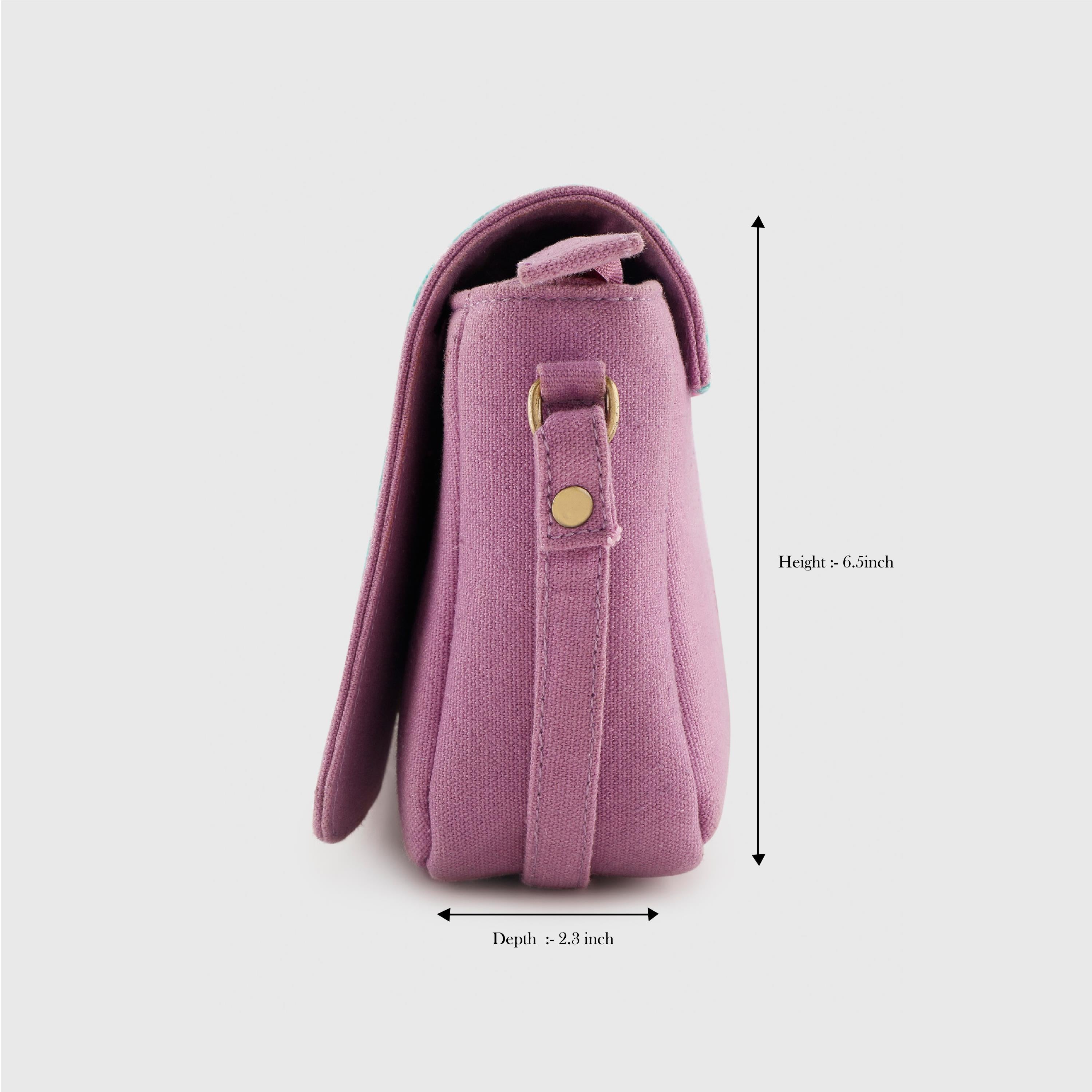 YASMINE PURPLE SLING BAG