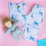 Load image into Gallery viewer, Blue Panther Night Dress for kids
