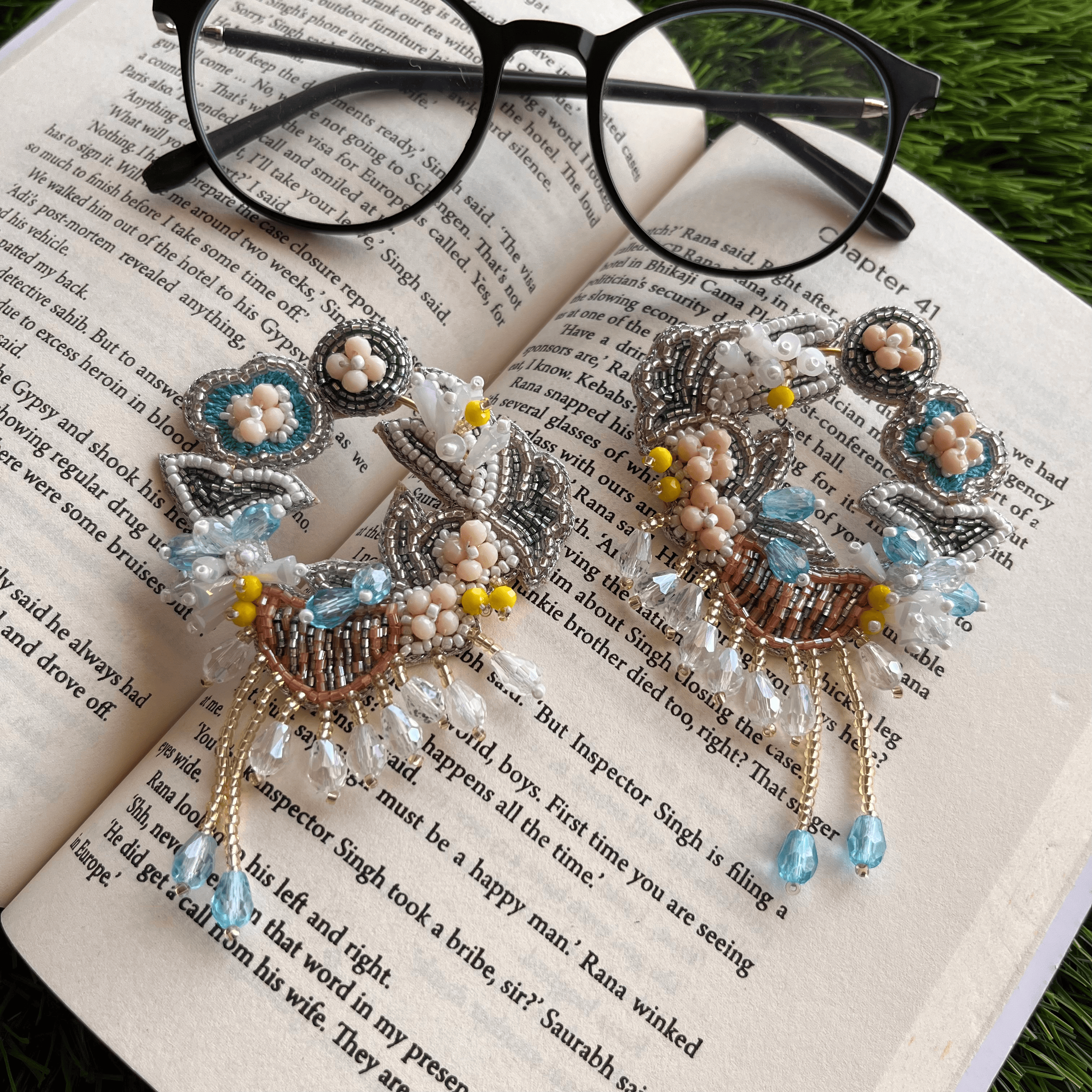 Beaded Majestic Earrings