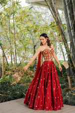 Load image into Gallery viewer, Aarzo Corset Lehenga Set
