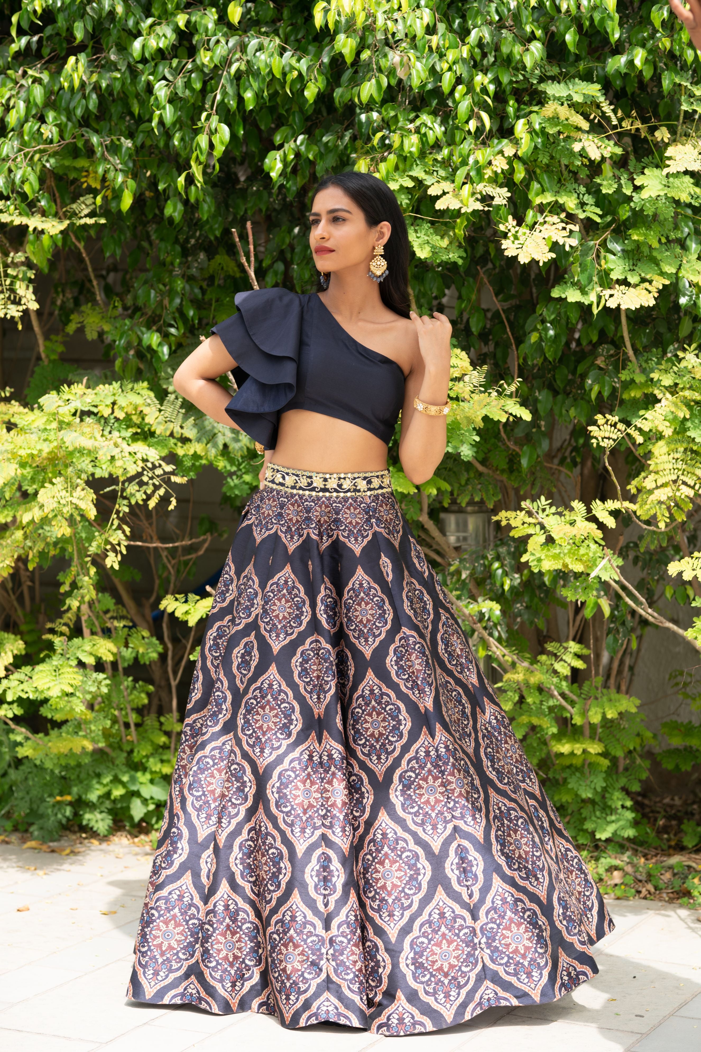 Kaya Printed Lehenga Set