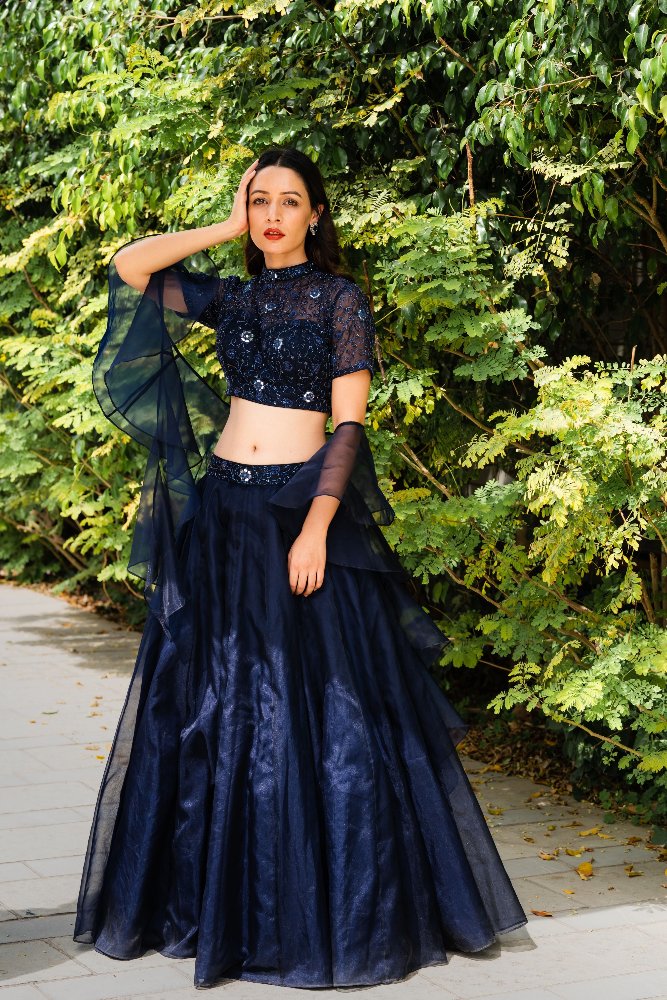 Maheem Organza Lehenga