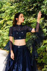 Maheem Organza Lehenga