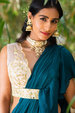 Load image into Gallery viewer, Zuri Ruffle Saree
