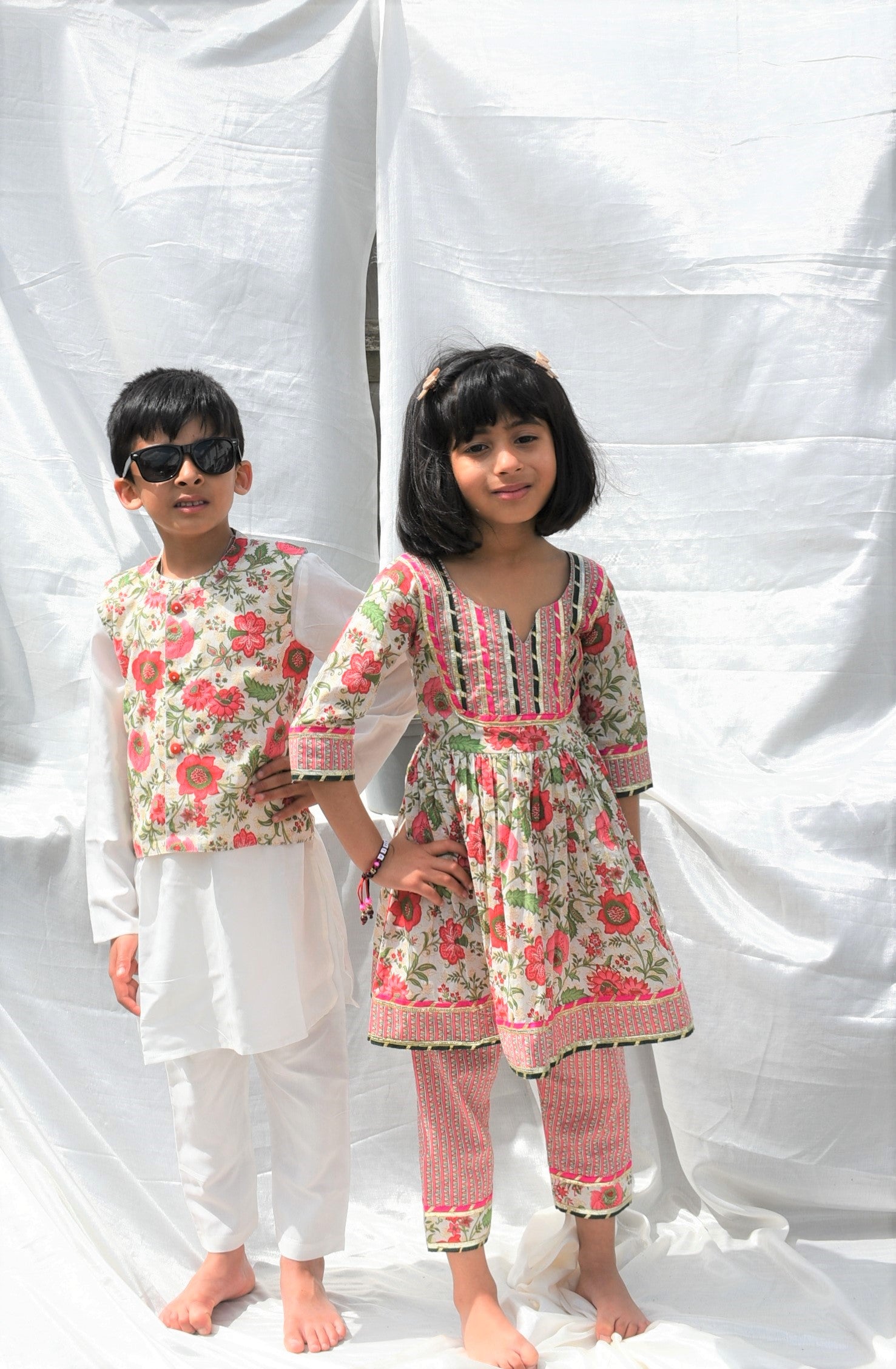 Begonia Boys Set of 3 - Kurta Payjama and Jacket