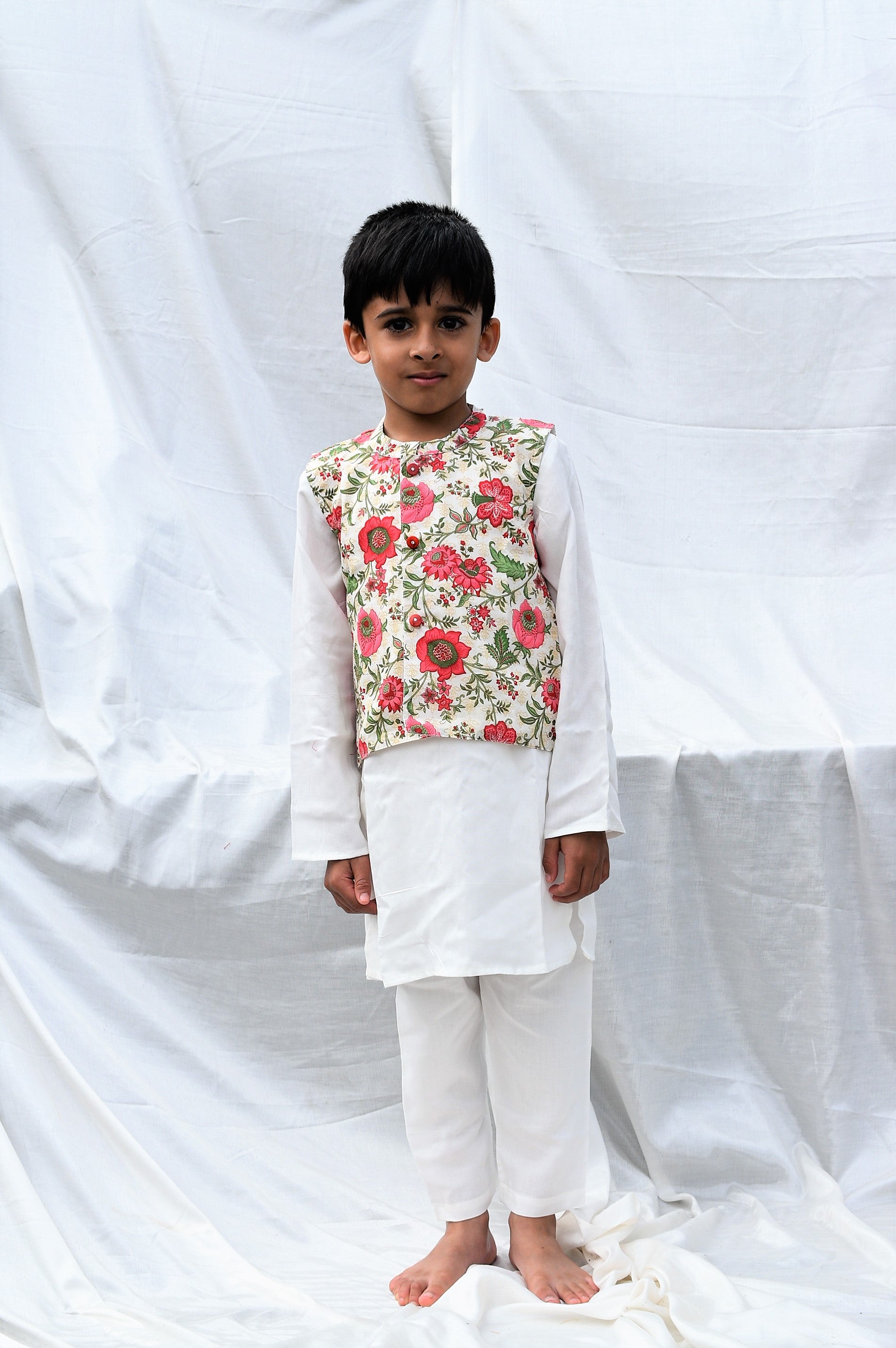 Begonia Boys Set of 3 - Kurta Payjama and Jacket