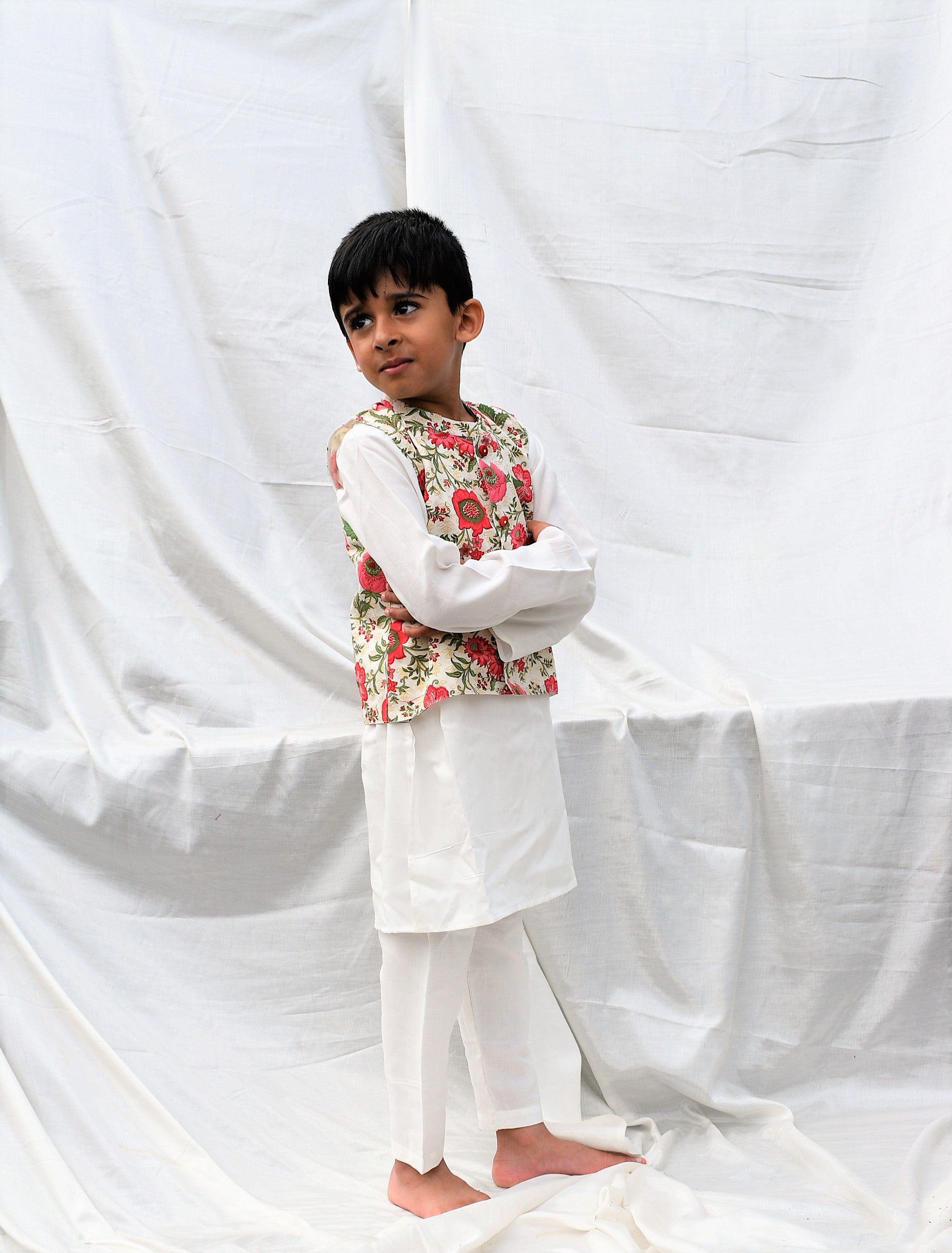 Begonia Boys Set of 3 - Kurta Payjama and Jacket