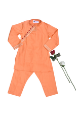 Load image into Gallery viewer, Peach coloured boys kurta payjama set
