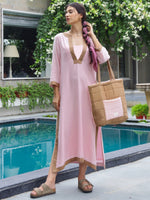 Load image into Gallery viewer, Resort Pink Kurta-Pant Set
