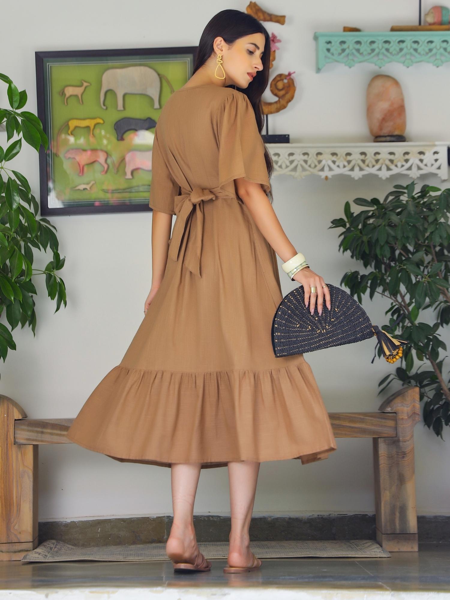 Bliss Brown Maxi Dress