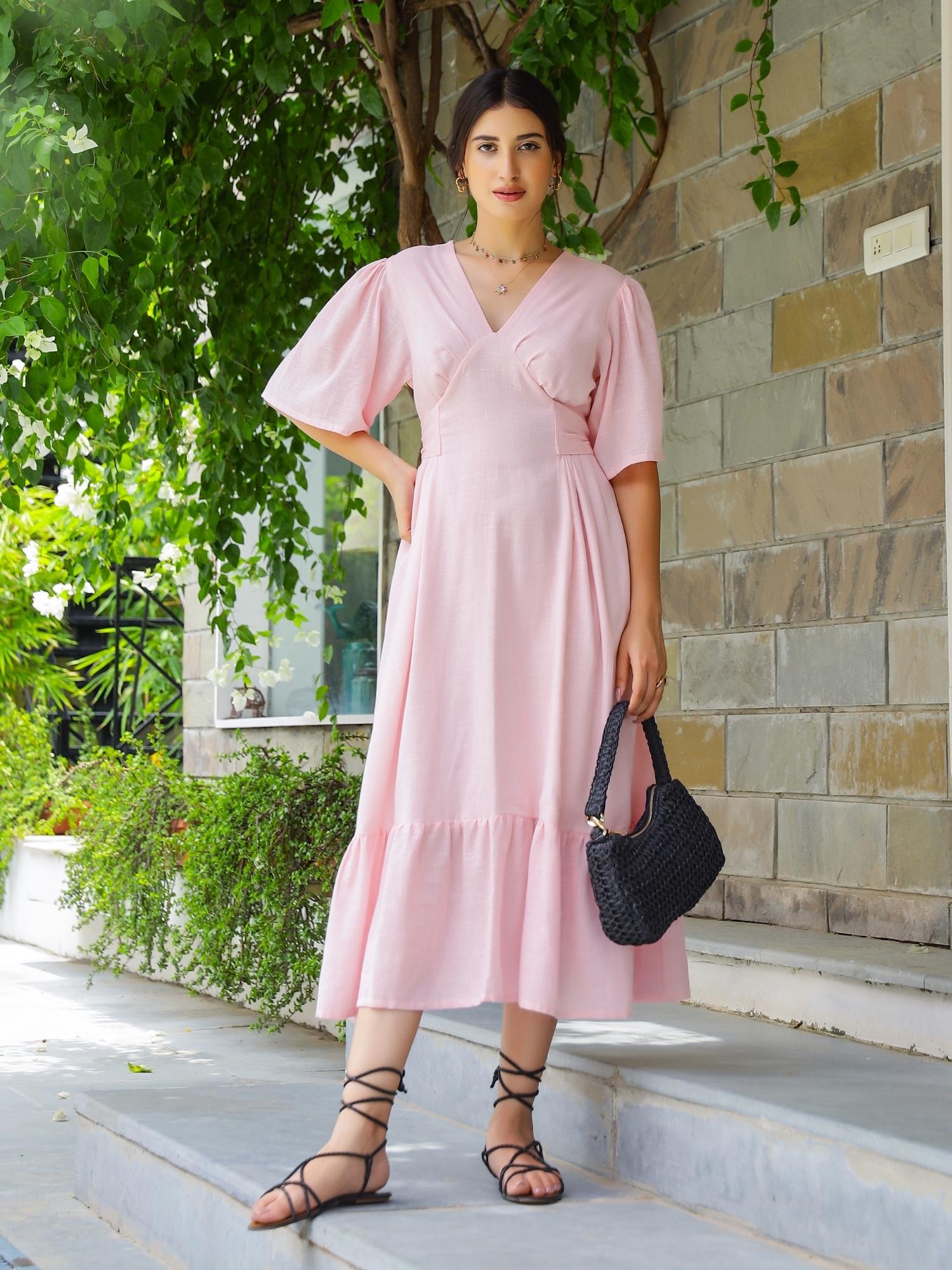 Bella Pink Maxi Dress