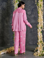 Load image into Gallery viewer, Pink Bandhani Modal Satin Co-Ord Set
