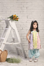 Load image into Gallery viewer, Colourful animal print kurta with Kalis and salwar set
