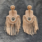 Load image into Gallery viewer, Hamsa Hand dangler earring
