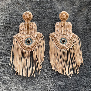 Hamsa Hand dangler earring