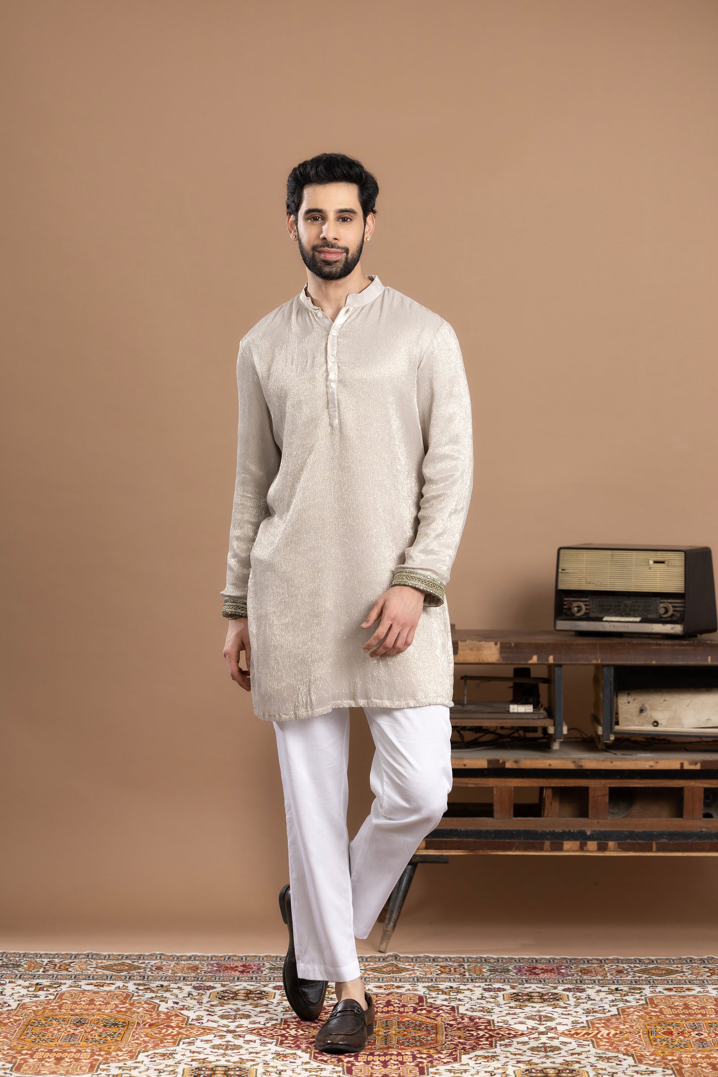 Rivaaj - Silver kurta and pant