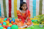 Load image into Gallery viewer, Orange and red lehenga
