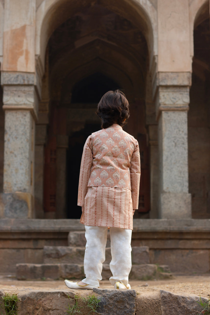 Virsa- Kurta payjama and jacket set for boys