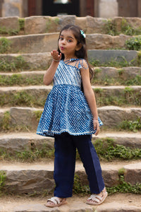 Leher - Girls Leheriya Kurta Payjama