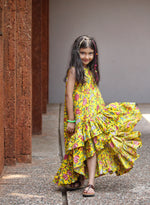 Load image into Gallery viewer, Girls Flamenco Blossom High-Low Dress
