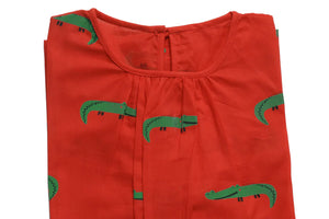 Christmas Crocodile Nightie for girls