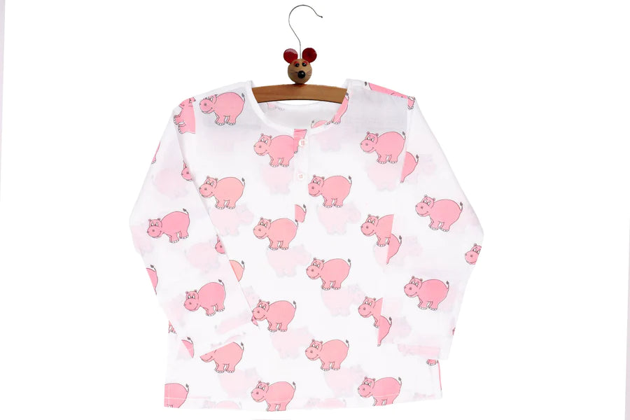 The Cheerful Hippo Night Dress