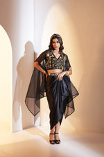 Load image into Gallery viewer, ARIA DRAPE SKIRT WITH BUSTIER AND CAPE
