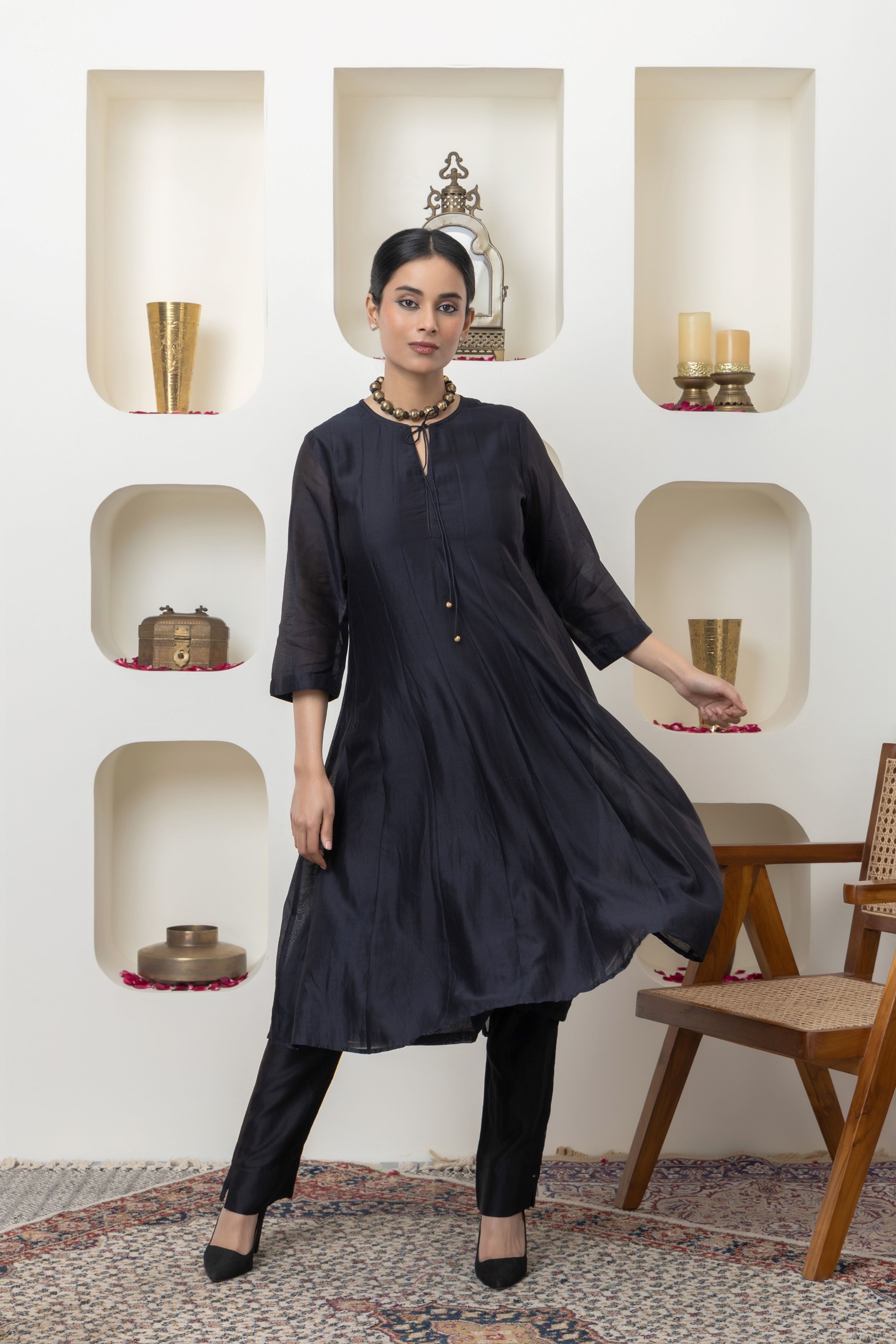 BLACK ANARKALI SET