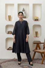 Load image into Gallery viewer, BLACK ANARKALI SET
