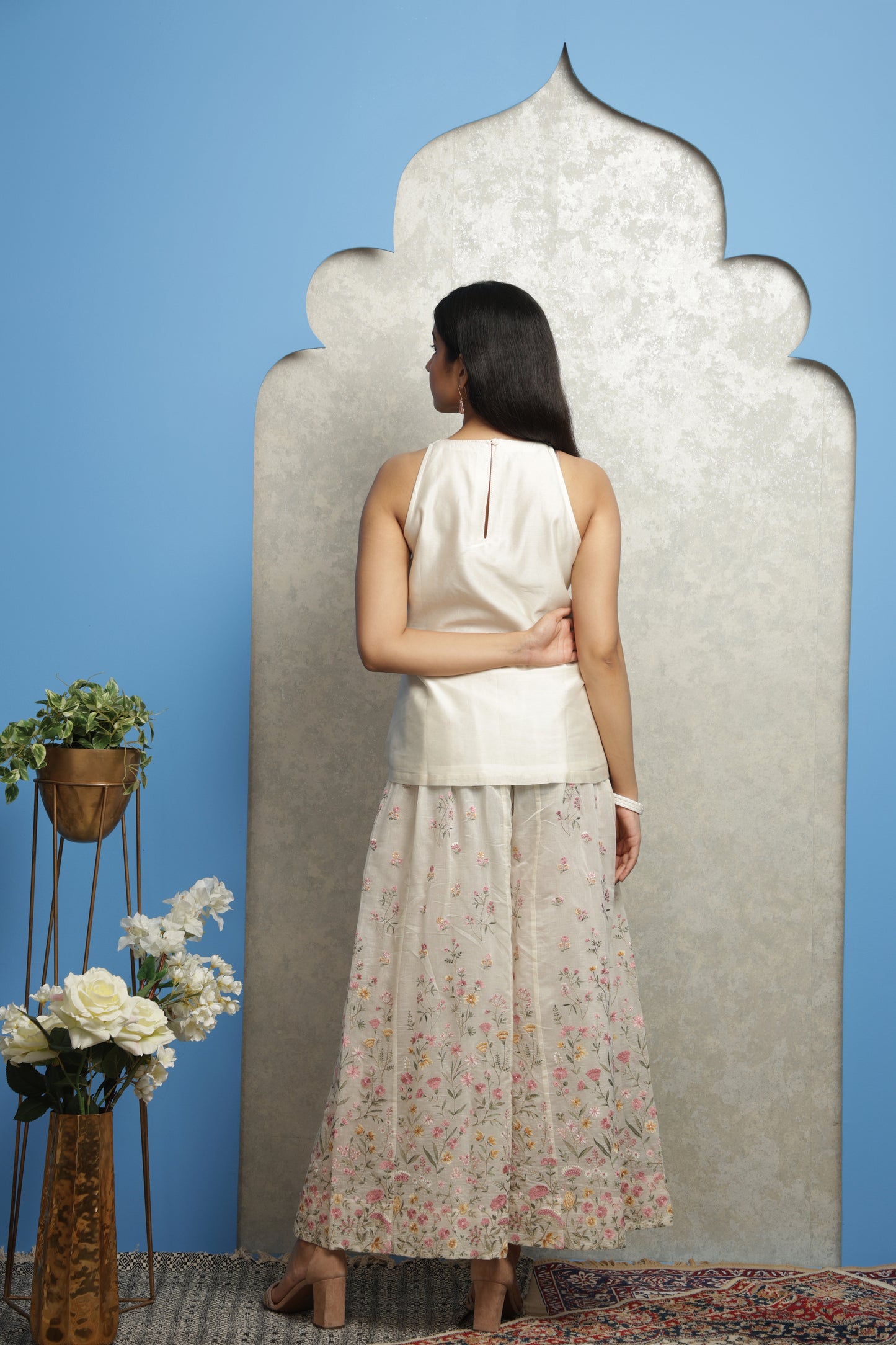 OFF WHITE CHANDERI TUNIC