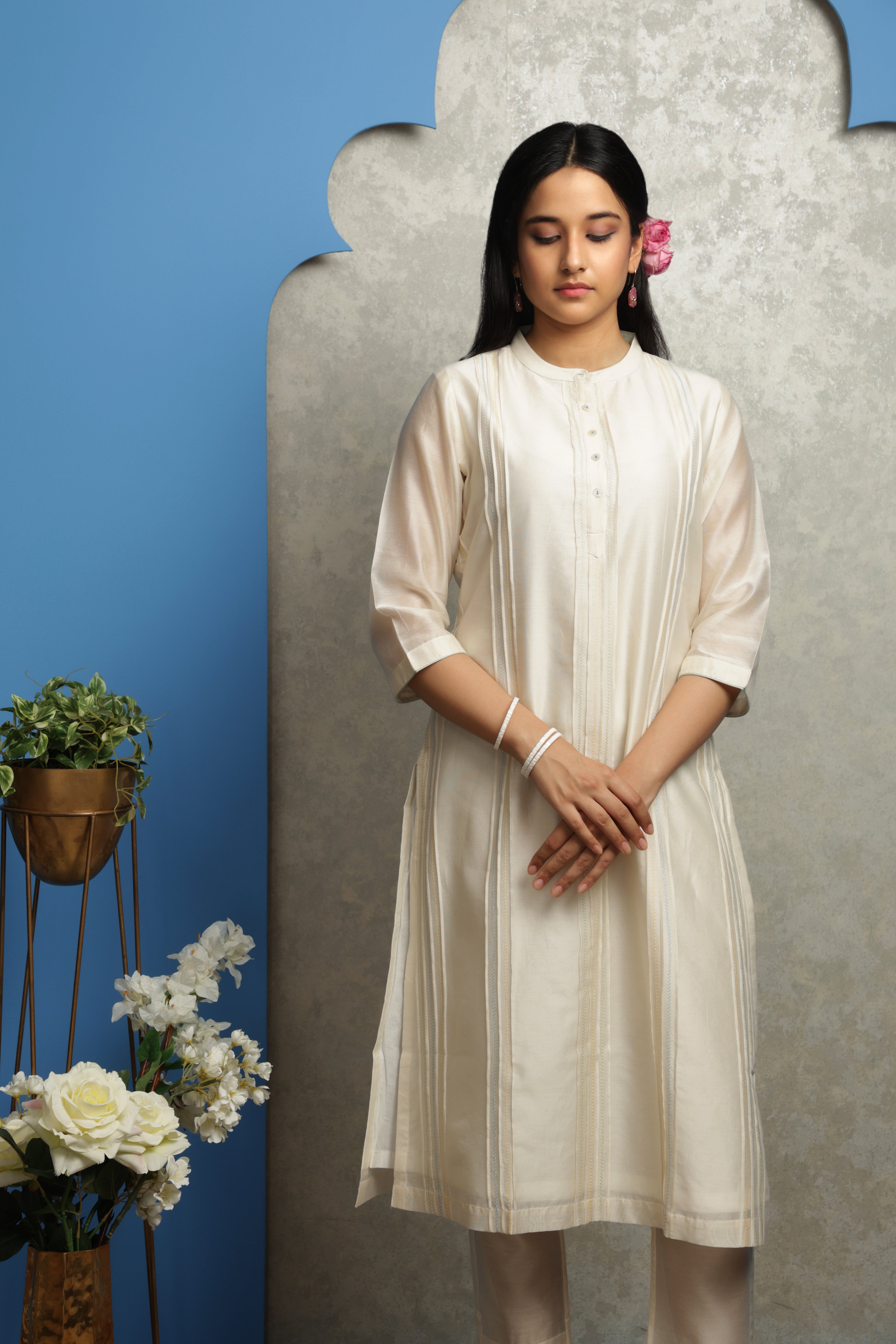 PINKTUCK CHANDERI KURTA