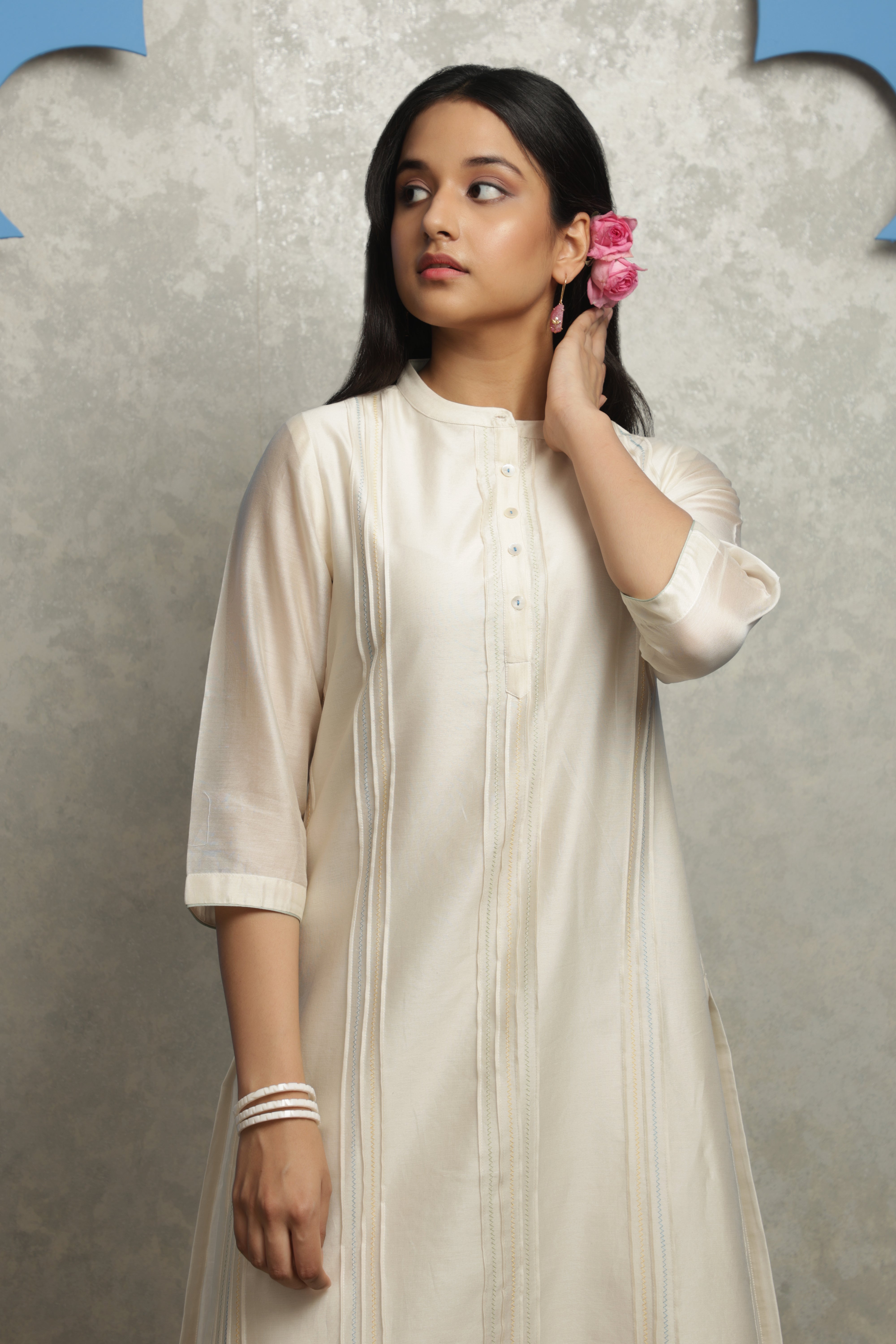 PINKTUCK CHANDERI KURTA