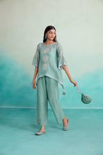 Load image into Gallery viewer, Mintylicious co-ords - Mint Hand embroidered Co-ord set
