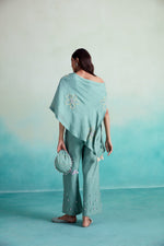 Load image into Gallery viewer, Mintella co-ords - Mint Hand embroidered Off-shoulder Co-ord set
