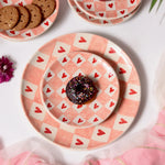 Load image into Gallery viewer, Chequered Heart - Dinner Plates
