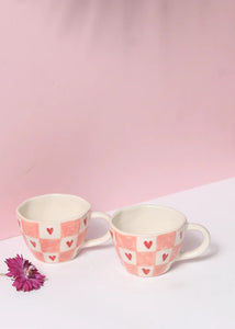 Chequered Heart Mug