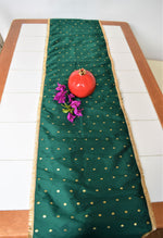 Load image into Gallery viewer, Green Festive Table Runner
