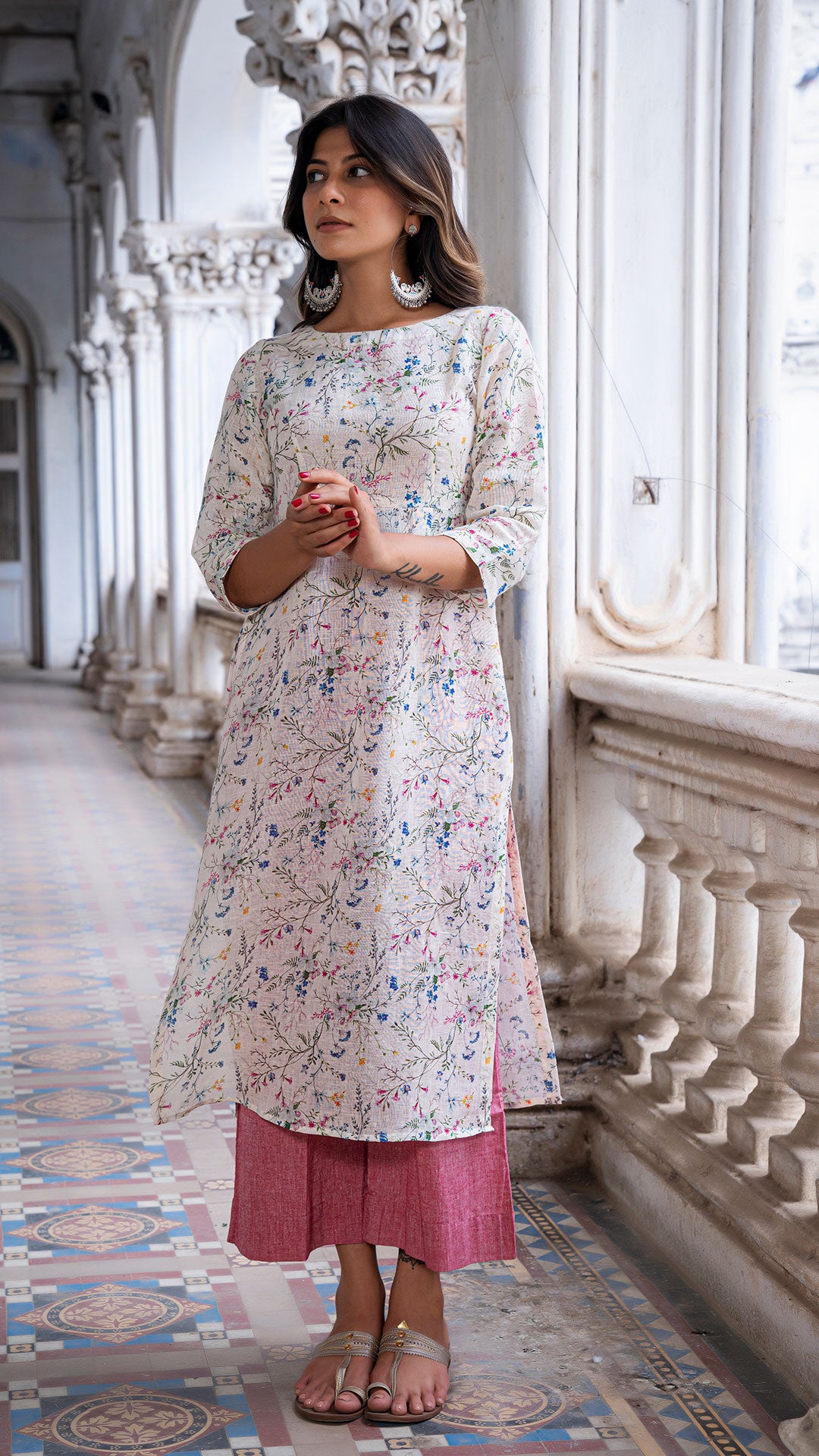 AALIA LINEN KURTA