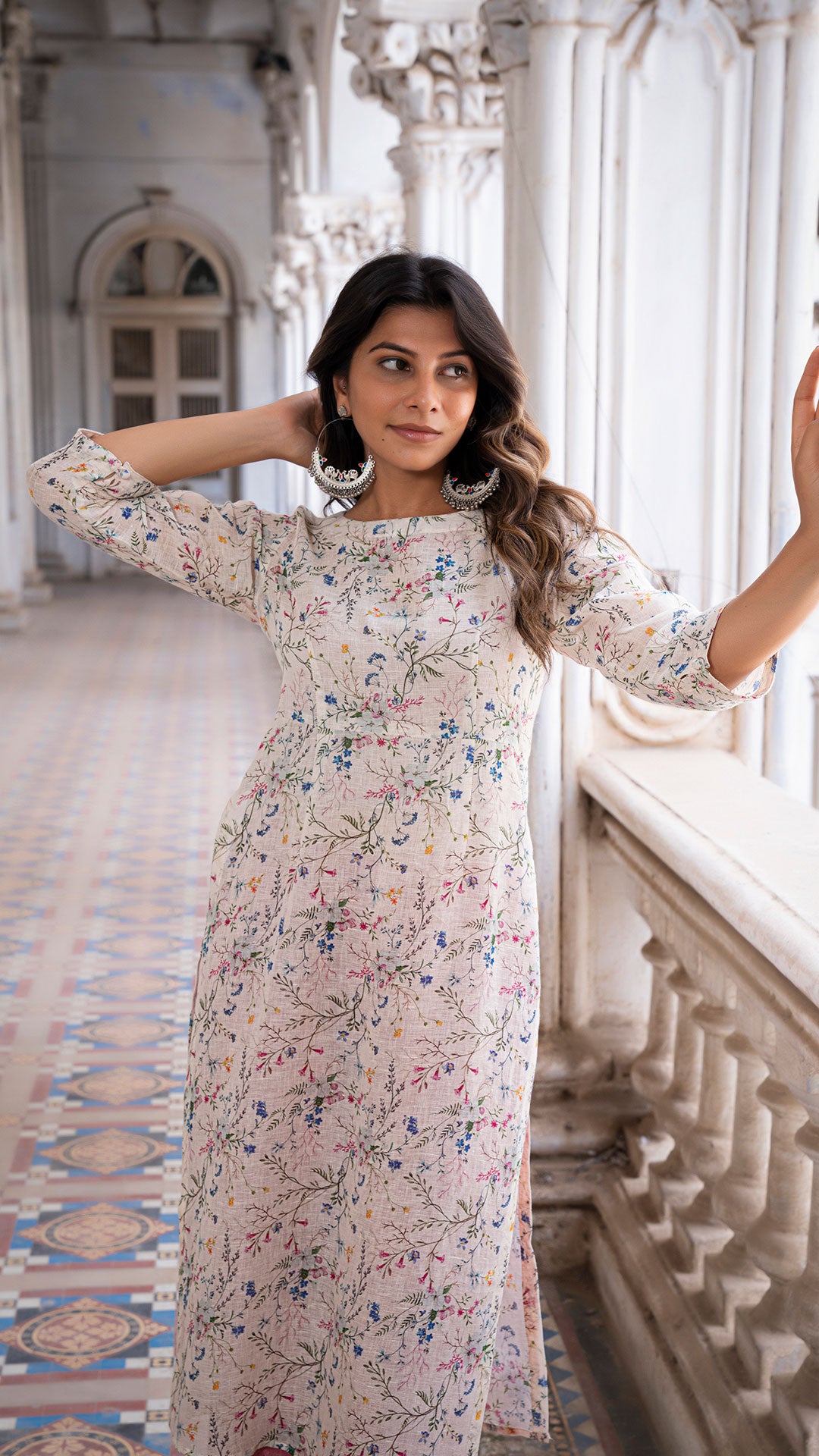 AALIA LINEN KURTA